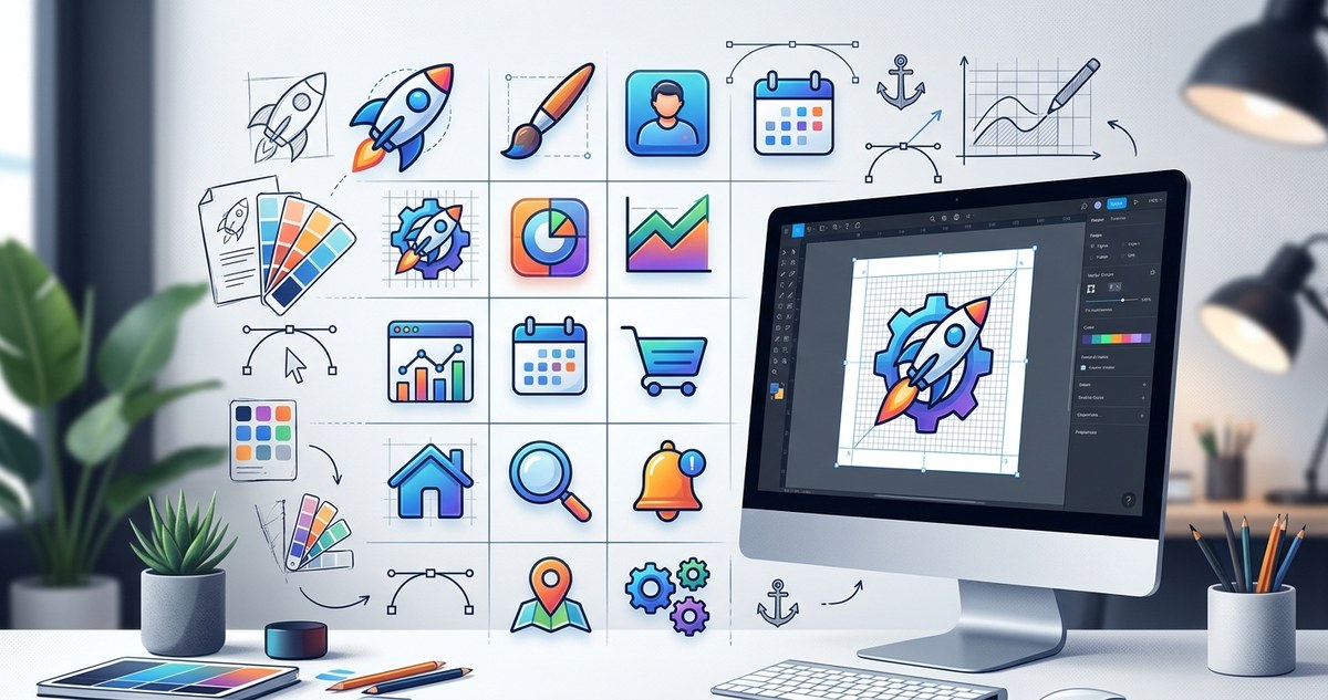 Mastering Icon Design: Essential Tips for Creating Custom Web Icons